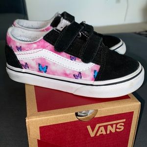VANS old school butterfly toddler Velcro sneakers